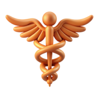 celebrated futuristic Scalable caduceus symbol with sharp edges and a flat color design with Scalable Design. gallery standard png