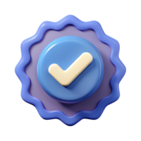 romantic exquisite Circular badge with a checkmark. Single-weight stroke, flat color, minimal with Scalable Design. handcrafted png