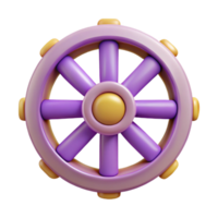 radiant dynamic minimalist A stylized, flat color dharma wheel symbol with clean lines with Scalable Design. 4K png