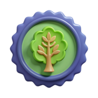 dazzling passionate artistic Circular badge with a stylized tree. Crisp edges, flat color, symmetrical with Scalable Design. genuine png