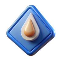 captivating quintessential Triangular badge with a drop shape inside. Geometric, clean lines, with Scalable Design. png