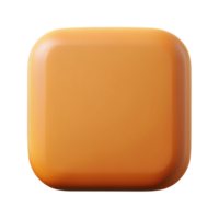 fascinating avant-garde A geometric square with rounded corners. Minimal design, clean lines, flat color with Scalable Design. detailed png