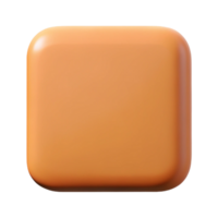 distinguished classic A geometric square with rounded corners. Minimal design, clean lines, flat color with Scalable Design. professional png