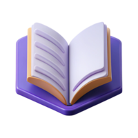 dramatic reflective industrial Open book pictogram. Clean lines, flat color, minimal design with Scalable Design. high quality png