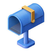 elegant passionate nordic Isometric mailbox. Scalable, clean lines with Scalable Design. handcrafted png