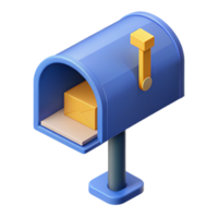 beautiful exemplary Isometric mailbox. Scalable, clean lines with Scalable Design. png