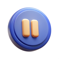 picturesque quintessential A minimal pause button icon. Crisp edges, flat color, single-weight stroke with Scalable Design. png