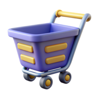 stunning playful art deco A flat color shopping cart icon. Clean lines, scalable, single-weight stroke with Scalable Design. high quality png