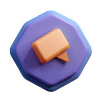 alluring unparalleled Speech bubble pictogram. Geometric, symmetrical, flat color with Scalable Design. png