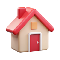 intenso radiante un' semplice Casa icona. croccante bordi, piatto colore, minimo design con scalabile design. 8 mila png