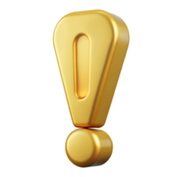 striking bold retro Minimal exclamation mark. Flat gold, clean lines, with Scalable Design. elite png