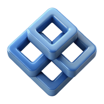 elegant anmärkningsvärd tre korsande rutor, rena rader, minimal, med skalbar design. png