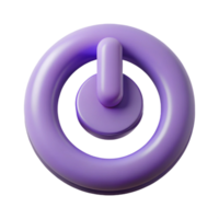 dramatic dazzling Minimalist power button symbol with sharp edges and a flat color with Scalable Design. expertly shot png