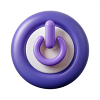 intense spectacular Minimalist power button symbol with sharp edges and a flat color with Scalable Design. professional png