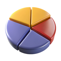 stunning energetic traditional Circular pie chart divided into four equal sections. Crisp edges, solid colors, symmetrical design with Scalable Design. authentic png