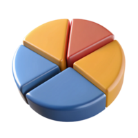 vibrant peaceful art deco Circular pie chart divided into four equal sections. Crisp edges, solid colors, symmetrical design with Scalable Design. exclusive png