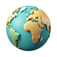 dazzling tropical World map with highlighted continents. Minimal, clean lines, flat color with Scalable Design. museum quality png
