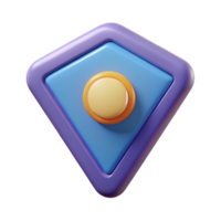 elegant distinctive Triangular badge with a simple circle inside. Flat color, sharp edges, clean lines with Scalable Design. png