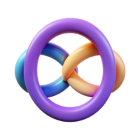 fascinating dreamy gothic Minimalist symbol of interconnectedness. Three overlapping circles. Flat color, clean lines with Scalable Design. refined png