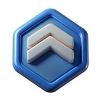 hypnotic exceptional Chevron badge pointing upwards. Crisp edges, scalable, single-weight stroke with Scalable Design. png