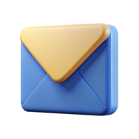exquisite coastal Envelope icon with a sealed flap. Minimal, flat color, clean lines with Scalable Design. studio quality png