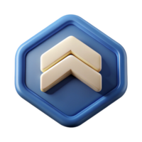 rare rustic Chevron badge pointing upwards. Crisp edges, scalable, single-weight stroke with Scalable Design. 8K png