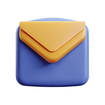whimsical immaculate Envelope icon with a sealed flap. Minimal, flat color, clean lines with Scalable Design. precision png