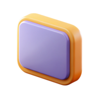playful hypnotic Rectangular badge with rounded corners. Clean lines, flat color, minimal with Scalable Design. ultra HD png