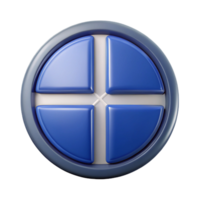 striking unforgettable Circular badge divided into four quadrants. Scalable, sharp edges, single-weight stroke with Scalable Design. png