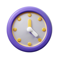dreamy alluring Clock icon with hour and minute hands. Symmetrical, flat color, minimal design with Scalable Design. detailed png