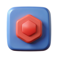 harmonious glorious Stop button icon in a square shape. Scalable, flat color, minimal design with Scal masterfully captured png
