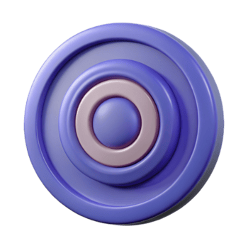 travolgente riflessivo arte deco circolare distintivo con concentrico cerchi. scalabile, acuto bordi, peso singolo ictus con scalabile design. acuto png