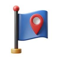 dazzling distinguished Flag icon. Marker, location. Single-weight stroke, with Scalable Design. png