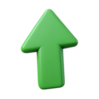 beautiful signature Minimalist arrow pointing up, clean lines, flat green, with Scalable Design. png