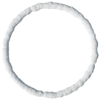 This 3D-rendered snow circle frame offers a pristine, textured border that is perfect for winter-themed projects and seasonal decorations, enhancing creative designs with a unique touch png
