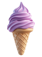 Ice cream cone illustration isolated on transparent background png