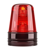 Red emergency light isolated on a transparent background png