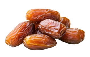 Heap of fresh dates isolated on transparent background png