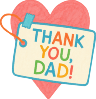 A colorful and heartwarming card expressing sincere appreciation and gratitude for a loving father png