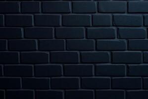 Black brick wall background with sleek modern look and textured surface for design simplicity and versatility photo