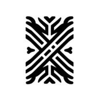 Geometric tribal pattern in black and white, abstract vector