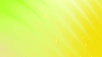 Vibrant yellow lemon chiffon and green gradient background with light particles and smooth design video