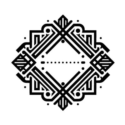 Geometric Black and White Mandala , Clean