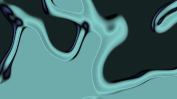 abstract aqua and dark colored pattern with smooth flowing lines creating a fluid and organic visual effect video