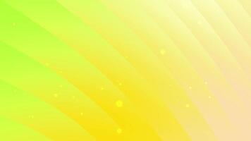 Bright yellow green gradient background with smooth curves and glowing dots video