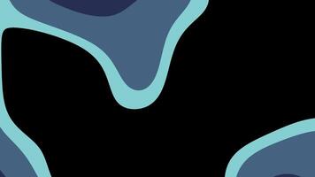 Blue and black abstract shapes on a dark background Suitable for modern graphic design backgrounds digital art and geometric patterns video