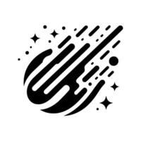 Abstract Comet in Minimalist Style vector