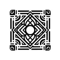 Geometric Pattern in Black and White Abstract for Logos Decoration vector