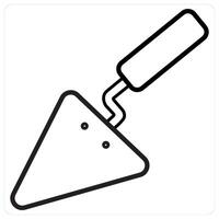 Hand Tools and repair in black line color vector
