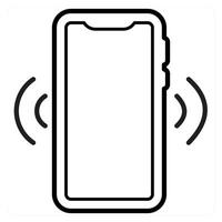 Sensor and motion icon concept in black line color vector
